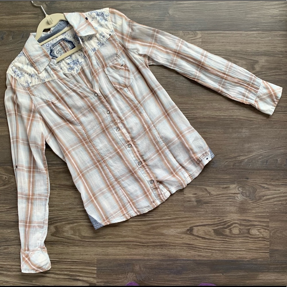 😍 GUESS Los Angeles Button Down Long-sleeve Shirt